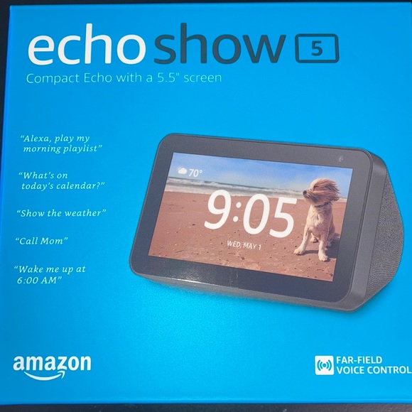 NEW Amazon Echo Show 5 With 5.5” Screen Black